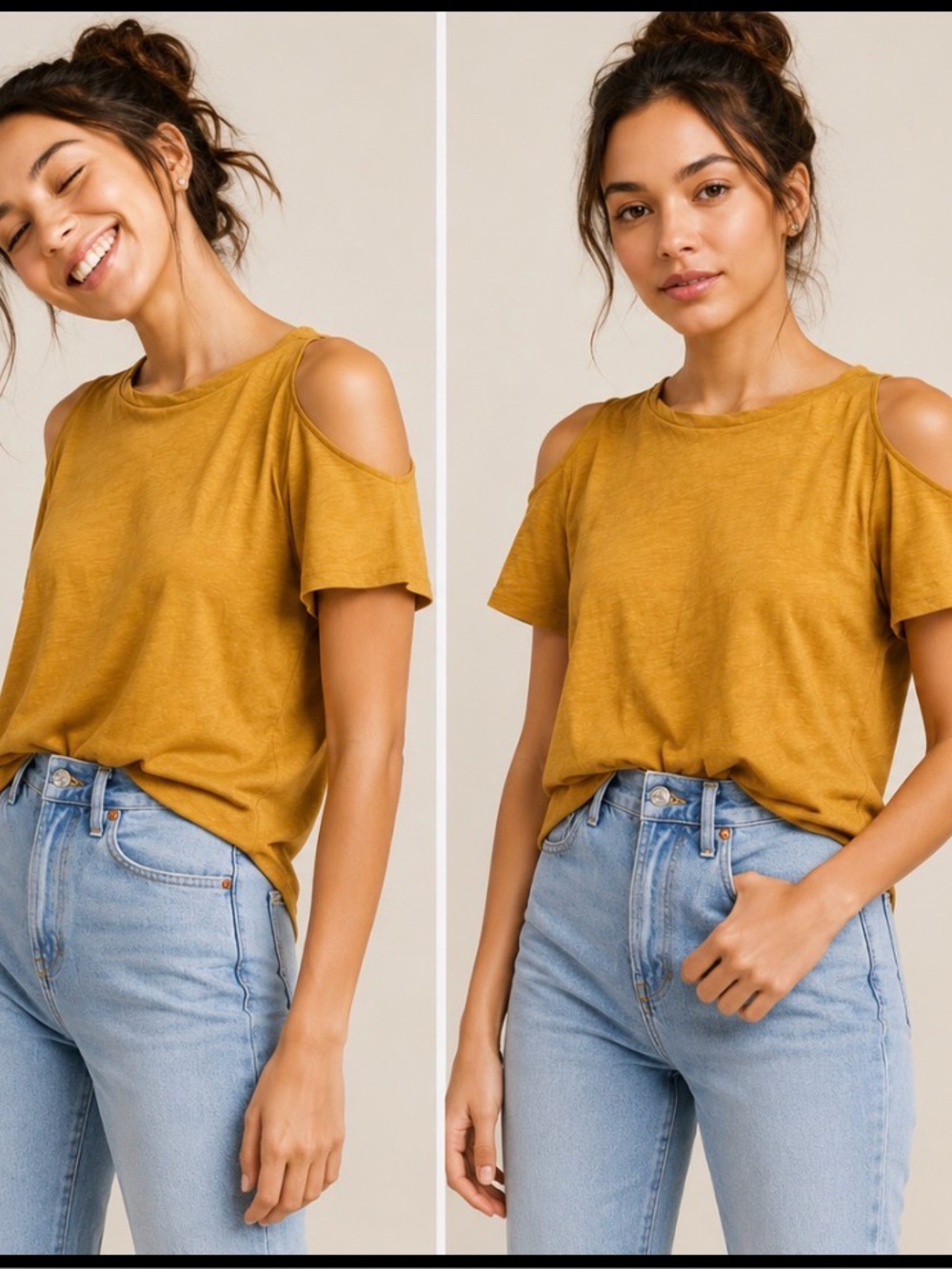 Anthropologie Maeve Turner Open-Shoulder Top